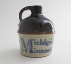 Vint Michigan Vs Minnesota Little Brown Jug Who Will Win Redwing Stoneware Mini