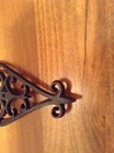 Dated 1952 Jzh Cast Iron Teardrop Kitchen Trivet Footed