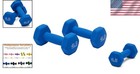 Compact And Stylish Neoprene Dumbbells  2-pack Of Non-slip 4 Lb Weights In Blue