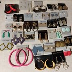 Vintage Pierced Earrings Costume fashion  Lot Of 34 Pairs 