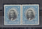 Chile 1912 Manuel Montt Abn Pair Mh Scarce Retouched