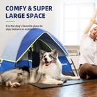 Gdanes Blue Dog Tent House - Portable Indoor outdoor Dog Bed With Soft Pad Fo   