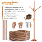 Lightning Rod copper Lightning Rod Protection System With 60 Feet Down Conductor
