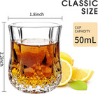 1 7 Oz Tequila Shot Glasses Heavy Base Shot Glass  Crystal Cordial Glasses  8 