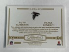 2024 Panini Flawless Bijan Robinson Drake London Dual Auto  25 Atlanta Falcons