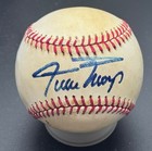 Willie Mays  early Full Signature  Rawlings National League Signed Baseball Psa