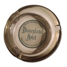 Vintage 1960s Disneyland Hotel Grey Glass Ashtray Trinket Dish
