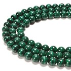 Natural Malachite Smooth Round Beads 6mm 7mm 8mm 10mm 12mm 14mm 15 5  Strand