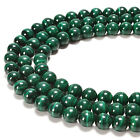 Natural Malachite Smooth Round Beads 6mm 7mm 8mm 10mm 12mm 15 5  Strand