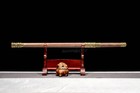 Chinese Sword Tang Jian Double Edge Rosewood High Manganese Steel Sharp Blade