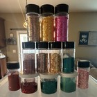 Glittafull Craft Glitter Assortment  Multicolor Lot Jars   Bottles