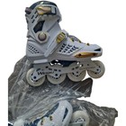 Weiqiu Inline Skates White Gold Adult Size W 9 5   10 5   M 9   9 5 New In Box