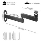 Foldable Projector Wall Ceiling Mount Bracket 360   Rotating 1 4  Screw Aluminum