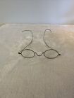 Antique Spectacles Made In Germany Round Lenses Gold Or Brass Frames Wire Ears
