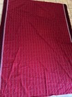 African Maasai Shuka Wrap Scarf  Throw Blanket 57x74    Red Black