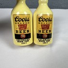 1930 s  Vintage Coors Golden Beer Bottle 3 5  Salt   Pepper Shaker Htf W cork s