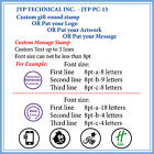 9 16   Custom Logo Or Your Message Round Pre-inked Rubber Stamp