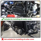 Chrome Oil Cooler Cover For Harley Touring Models Electra Street Glide 2011-2016