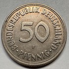 1950 Germany 50 Pfennig - F - Beautiful Coin -  a-065-b