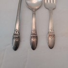 Vtg Rogers Bros 1847 Silverplate 3 Pc  Baby Spoons Fork Set