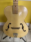 Vintage Kay Blonde Guitar F Holes Archtop Circa 1960   s Catalina Marked K6868
