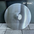 Low Volume Cymbal Mute 6 Piece Set  14 hi-hatsx2 16 crash 18 crash 20 ride case
