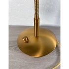 Holtkotter Germany Gooseneck Table Bedside Desk Gold Brass Lamp Reading Light 