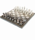 Premium Brass Made Chess Board Game Set   All Brass Pieces