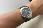 Edox King Star 1970s Automatic Mens Watch Leather Band Used Authentic