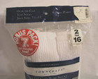 Vintage 1970s  Mens Towncraft Calf Tube Socks White Size 7 1 2-12 Cotton New Nwt