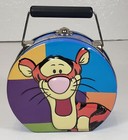 Pair Vintage Disney Winnie The Pooh Tigger Metal Tin Round Lunch Box Or Storage