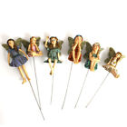 6pcs Miniature Garden Fairies Figurines Mini Fairy Statue Garden Ornament Decor   