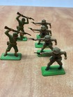 Lot Of 16 Britains Ltd Deetail Ww2 Wwii Infantry Soldiers  Metal Base England