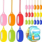24 Silicone Luggage Tags - 24 Pack Id Address Card Bag Tags For Suitcase   Backp