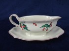 Villeroy   Boch Holly Gravy Boat Set W  Attached Underplate