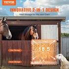 Vevor Wall Mounted Goat Hay Feeder 2 In 1 Hay And Grain Feeder 21 Gallons