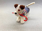 Vintage Wind-up West Germany Fox Terrier Tin Toy With Box Excellent Video Works 