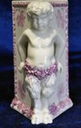 Neoclassical Saytr Vase Relief Greek Roman Porcelain Figural Bust Nouveau Male