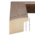 1 Inch Wide Contemporary Rustic Copper Picture Frame With A Mat  4-pack