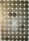 Turkey Ottoman Empire   1293  2 Kurush Lot Of 70 Silver Coins    