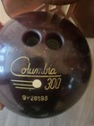 His   Hers Vintage Bowling Set  10 15lb Columbia Balls W  Brunswick Cases 