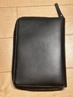 Kate Spade New York Leather Organizer Binder Planner Black Zip Around