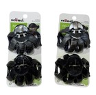 New Lot Of 2 Packs Scunci No Slip Grip Hair Jaw Clip Black  Gray - 4 Clips Total