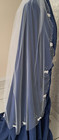 White Wedding bridal Veil   Waltz Length   Organza Bows white Pearls