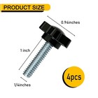 4 Pcs 0 25 1 Inch 20 Thread Star Knob With Bolts For Umbrella Base Zsucun