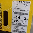 Track Criterion   Bowling Ball  14 Lb   New In Box    055
