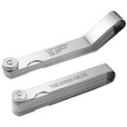 Feeler Gauge Set 2pcs Stainless Steel 32 Straight 16 Offset Blades Sae Metric