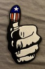American Pie Flag Thumb Iron On Patch 4x2    High Quality Nice Americana Usa         