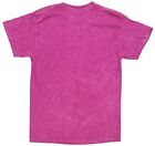 Nirvana Dazed Smile Face Distressed Tie Dye Vintage Acid Wash Pink Tee T-shirt