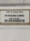 1997 W  10 Proof Platinum American Eagle 1 10 Oz  9995 Fine Ngc Pf69 Ultra Cameo